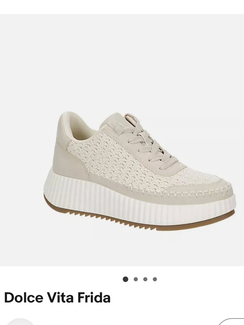 EUC 7.5 Dolce Vita Frida crochet sneaker